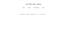 Tablet Screenshot of lefeudeleau.com